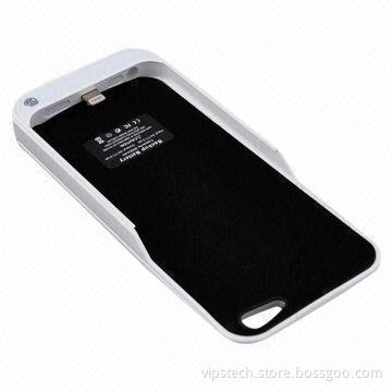 2,000mAh Charger for iPhone, Battery Case, 5V DC/500mA Output